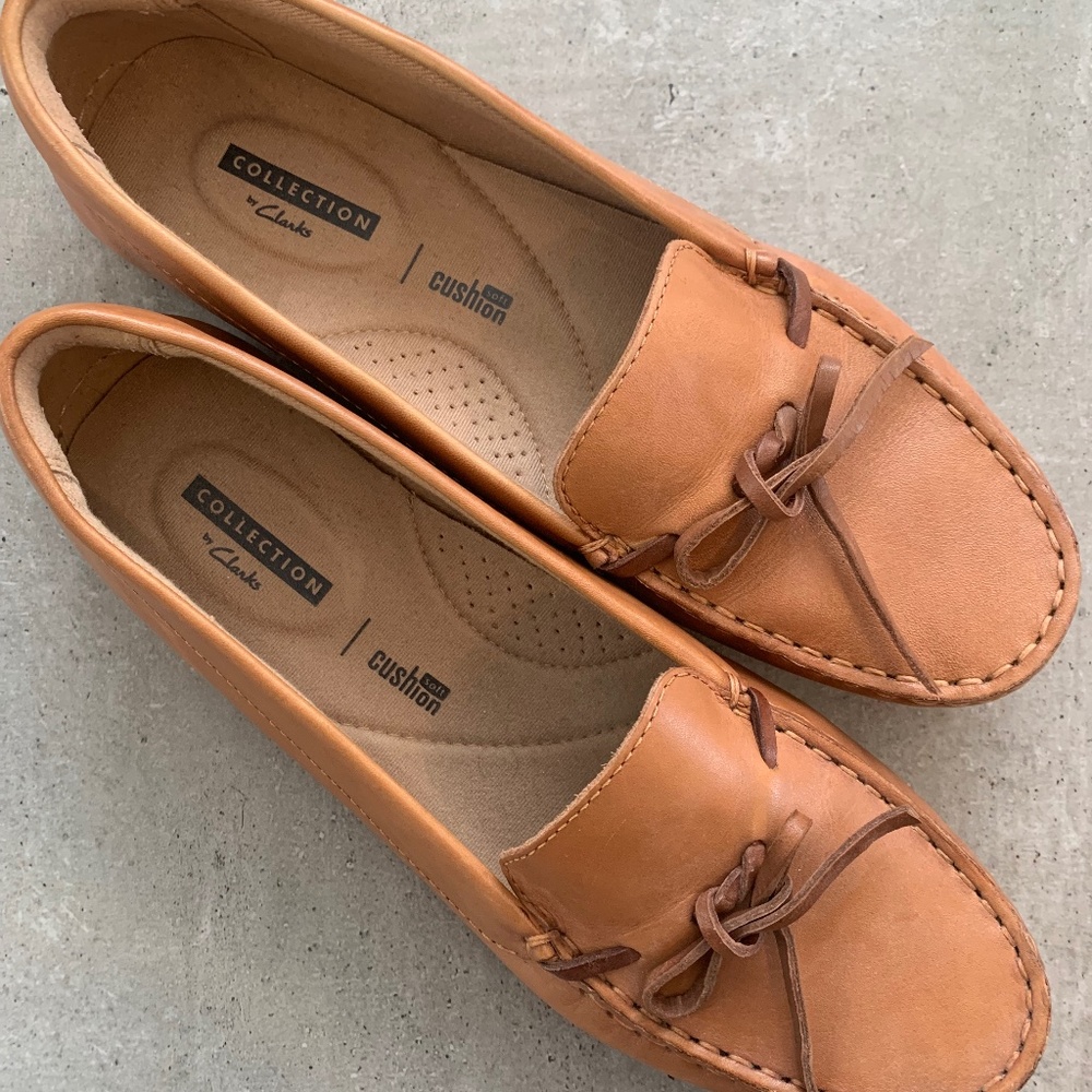 Clark’s leather loafers